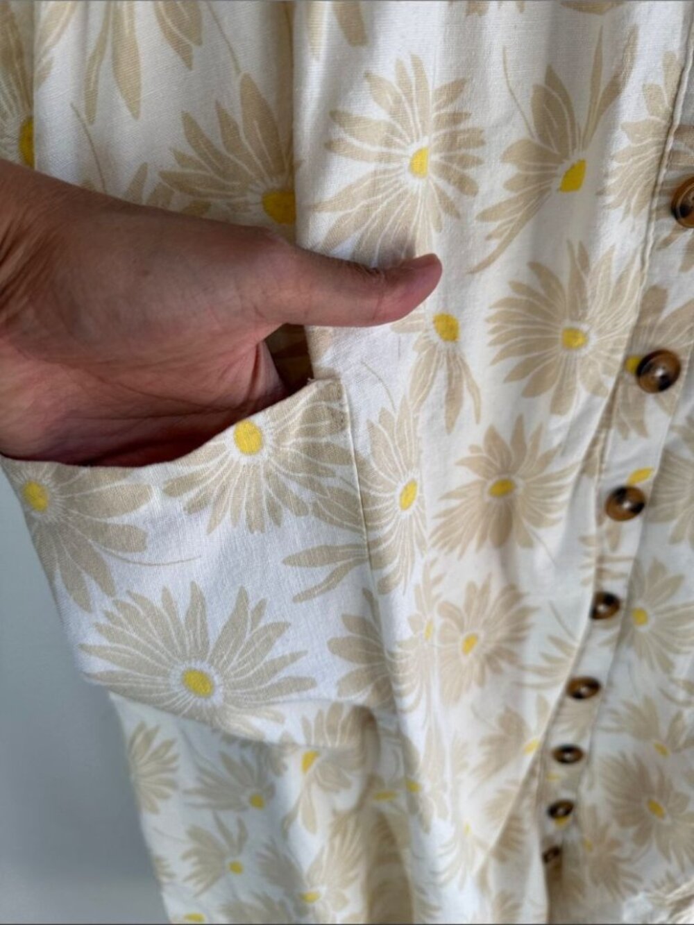 Torrid Cream Midi Dress Yellow Floral Print Size 2 Summer Resort Vacation Chic - Picture 8 of 16